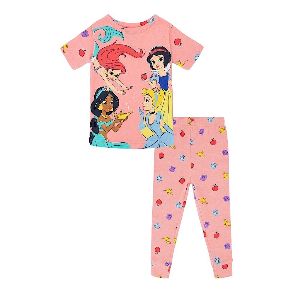 Disney Princess Baby Girls 2pc Cotton Pajamas Set Pink NWT 12 Months